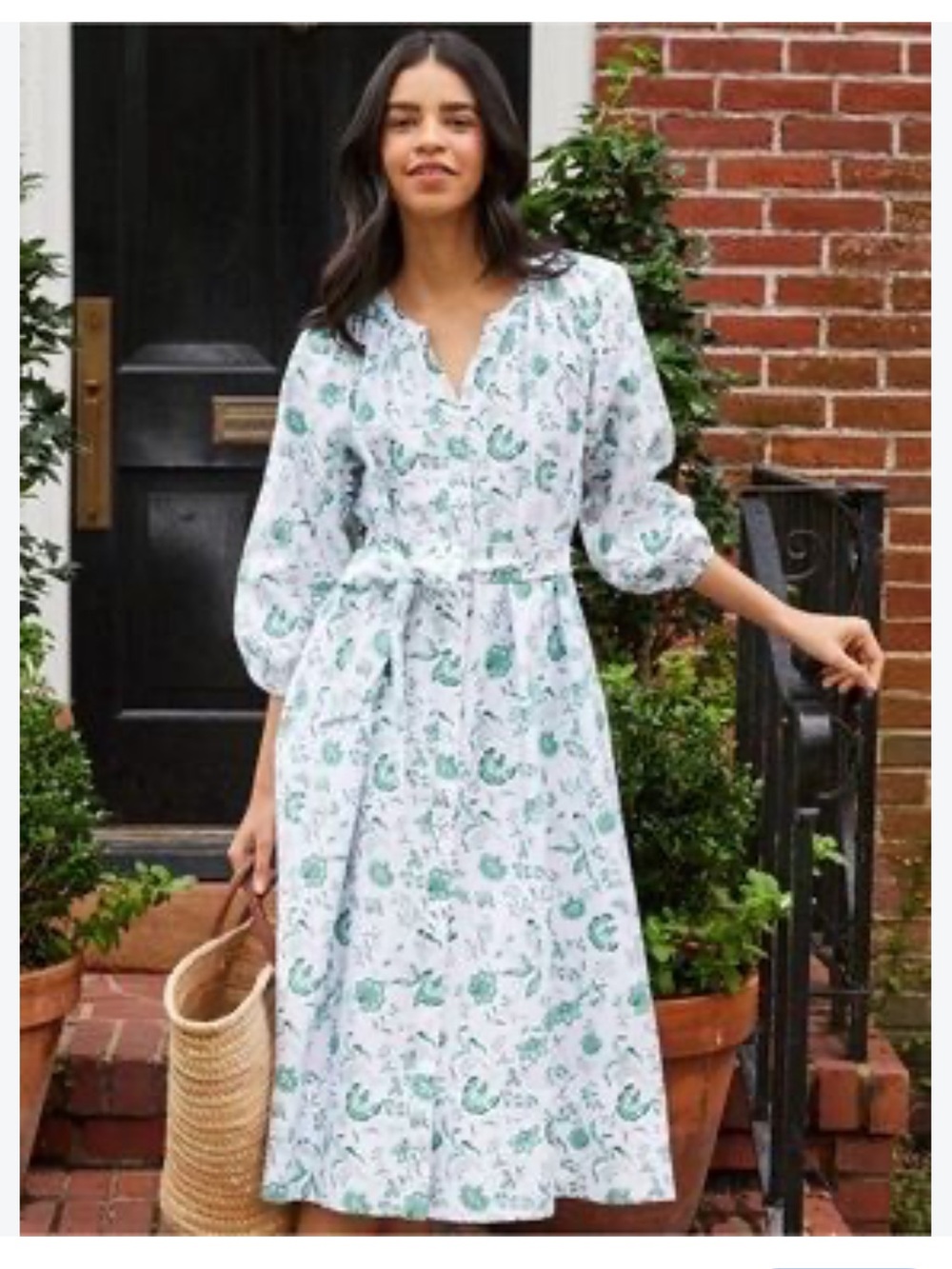 LAKE The Brunch Dress in Meadow Vines Size Large